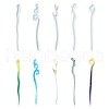 5Pcs 5 Style Hairpin DIY Silicone Molds DIY-YW0009-34-1