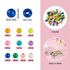  100Pcs 10 Colors Spray Painted Alloy Beads FIND-TA0003-08-3