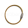 Stainless Steel Cable Wire Keychain AJEW-YWC0004-01C-1