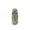 Natural Indian Agate Moon with Human Face Figurines Statues for Home Office Desktop Decoration PW-WG92128-04-1