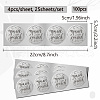 Round Silver Foil Embossed Picture Stickers DIY-WH0503-018-2