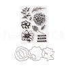 Clear Silicone Stamps and Carbon Steel Cutting Dies Set DIY-F105-06-1
