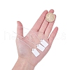 White Rectangle Jewelry Price Tags X-TOOL-C003-02-3