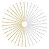 SUNNYCLUE 500Pcs 2 Colors Brass Flat Head Pins KK-SC0005-30B-1