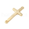 Brass Connector Charms KK-V016-24G-2