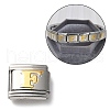 Rectangle 206 Stainless Steel Enamel Connector Charms STAS-Q250-03P-02-1