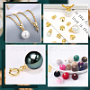 ARRICRAFT 60pcs 6 styles Brass Cup Pearl Peg Bails Pin Pendants FIND-AR0005-35-6