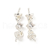 Brass Micro Pave Cubic Zirconia Peg Bails KK-B096-12S-1