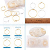 Brass Hoop Earrings KK-TA0007-79-NF-12