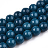 Opaque Solid Color Glass Beads Strands X-GLAA-T032-P10mm-14-1