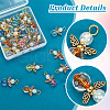 32Pcs Glass Pendants PALLOY-PH01670-4