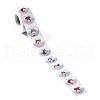 8 Patterns Santa Claus Round Dot Self Adhesive Paper Stickers Roll DIY-A042-01J-3