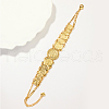 Exquisite Middle Eastern Style Brass Coin Ladies Link Chain Bracelets for Women XX1389-3