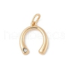 Brass Micro Pave Cubic Zirconia Pendants KK-Z107-04G-1