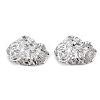 Brass Micro Pave Clear Cubic Zirconia Pendants KK-S356-540P-NF-1