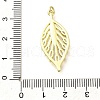 Rack Plating Brass Micro Pave Clear Cubic Zirconia Pendants KK-M309-26G-3