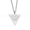 Non-Tarnish 201 Stainless Steel Pendant Necklaces for Man NJEW-Q336-02H-P-2