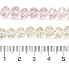 Transparent Painted Glass Beads Strands X1-DGLA-A034-T6mm-A25-3