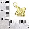 Brass Micro Pave Cubic Zirconia Pendants KK-V007-37G-3
