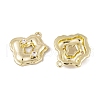 Brass Micro Pave Clear Cubic Zirconia Pendants KK-L212-09G-2