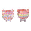 Transparent Epoxy Resin Cabochons CRES-N034-47-1