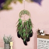 Woven Net/Web with Feather Pendant Decorations TREE-PW0003-17-1