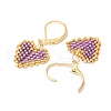 304 Stainless Steel Leverback Earrings for Women EJEW-MZ00408-06-3
