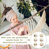 Fingerinspire 60Pcs 6 Styles Printed Wood European Beads WOOD-FG0001-46-6