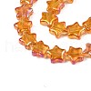 Electroplate Glass Beads Strand EGLA-S188-17-B02-3