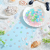SUNNYCLUE 360Pcs 6 Colors  Rainbow Iridescent Plating Transparent Resin Decoden Cabochons RESI-SC0005-64-4
