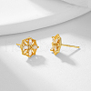 S925 Sterling Silver Clear Cubic Zirconia Stud Earrings ZM7202-1-2
