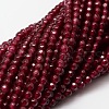 Dyed Natural White Jade Round Beads Strands X-G-E311-4mm-03-3