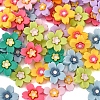 70Pcs 7 Colors Opaque Resin Cabochons CRES-CJ0001-52-3