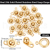 Beebeecraft 20Pcs 201 Stainless Steel Snap Clasps STAS-BBC0005-88A-2
