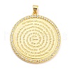 Brass with Cubic Zirconia Pendants KK-K332-16B-G01-1