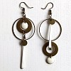 Asymmetric Alloy Dangle Earrings FS-WG7C7E4-02-1