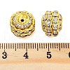 Rack Plating Brass Crystal Rhinestone Beads KK-S379-28G-3