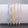 Glass Seed Beaded Kids Stretch Bracelets BJEW-JB04824-2