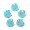 Synthetic Turquoise Charms G-L561-001W-1