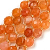 Natural Orange Botswana Agate Beads Strands G-N342-45-2