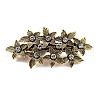 Flower Alloy Rhinestone Hair Barrettes PHAR-S604-01AG-02-1