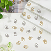SUPERFINDINGS 40Pcs 2 Colors Alloy Rhinestone Pendants FIND-FH0010-64-4