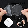50Pcs 5 Styles Transparent Acrylic Disc Big Pendants TACR-YW0008-09-3