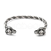 Viking 304 Stainless Steel Open Cuff Bangles for Men BJEW-U001-07K-AS-1