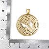 Brass Micro Pave Cubic Zirconia Pendants KK-S528-03G-3