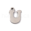 Non-Tarnish 201 Stainless Steel Charms STAS-U016-01P-U-1