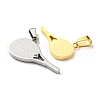 Ion Plating(IP) 304 Stainless Steel Pendants STAS-M329-03G-2