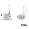 Geometric Brass Clear Cubic Zirconia Dangle Earrings FY3551-3-1