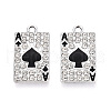 Rack Plating Alloy Crystal Rhinestone Pendants RB-L036-VF917-1-1