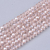 Electroplate Glass Beads Strands EGLA-T013-04I-1
